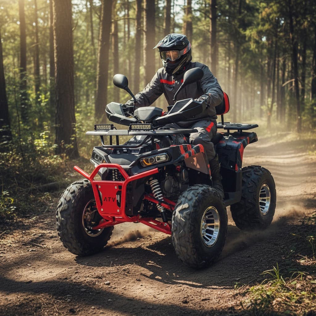 ATV 135 CC Quad Bike off Road Power Wheels Fully Automatic — image 1