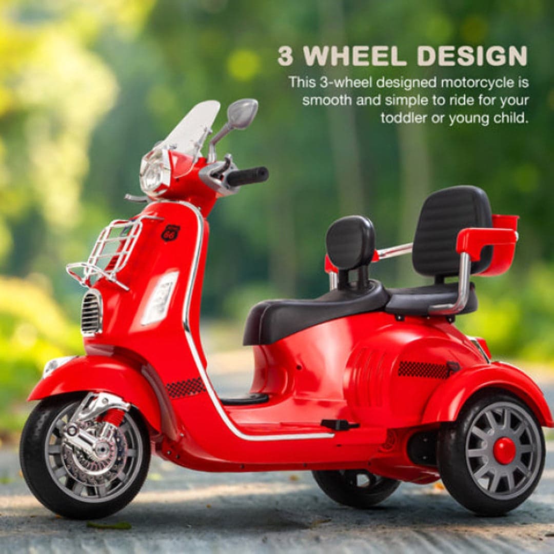 Ride on 12 v Bella Moto Duo Electric Bike for 2 Kids with Parental RC thumbnail 2