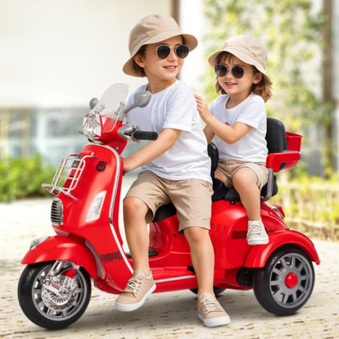 Ride on 12 v Bella Moto Duo Electric Bike for 2 Kids with Parental RC thumbnail 3