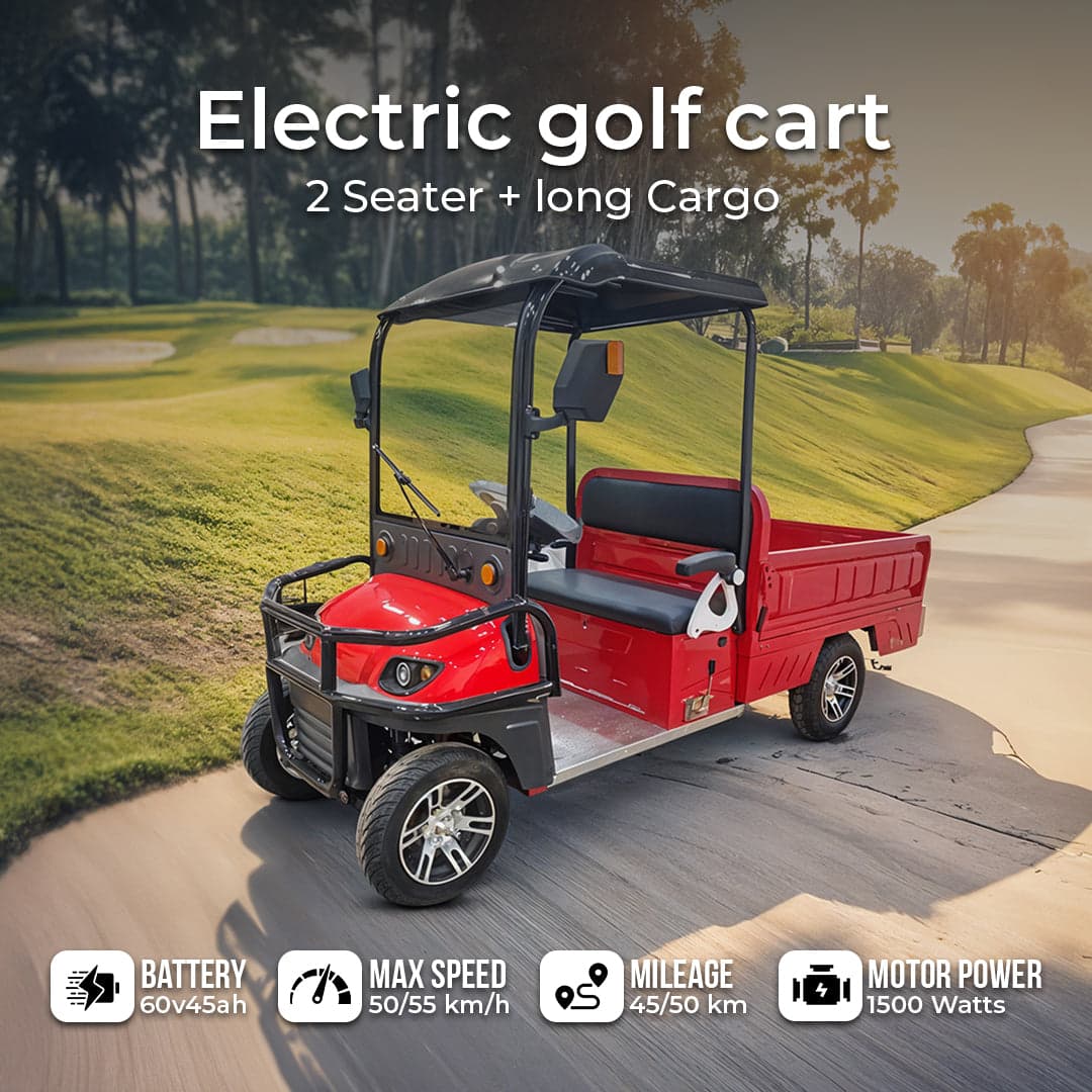 Cruisemaster Golf Cart 2 Seater With Long Cargo Utility Box 60 V thumbnail 2