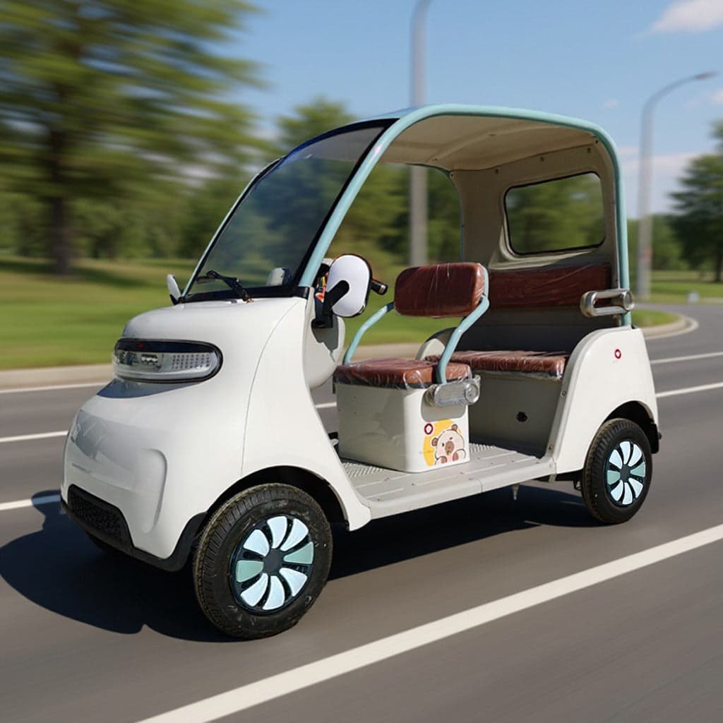 Electric Eco Shuttle Mini EV Golf Car for 3 Passengers 60 V