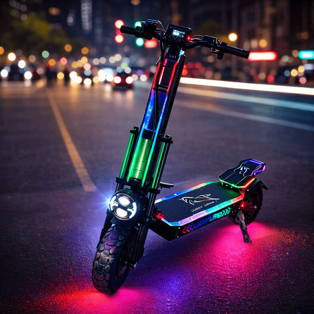 Electric Scooter Night Fury Pro 60V 40AH Battery Dual Motor 6000 Watt Motor Power long range and High speed Speed 90 Km/h thumbnail 3