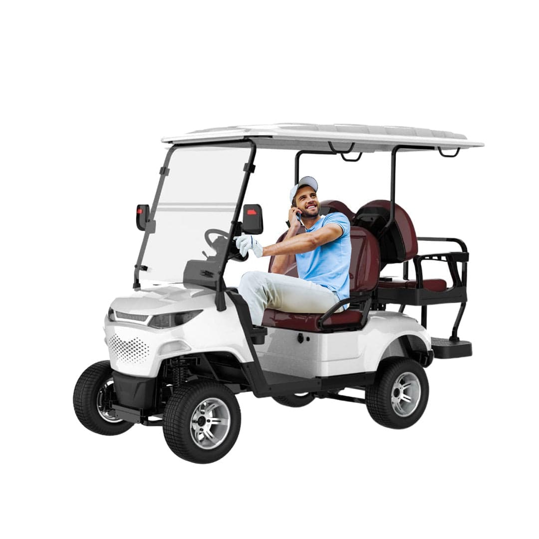 Green Rider 4 (2+2) Seater Electric Golf Cart Premium Buggy With Lithium Batteries & Warranty thumbnail 3