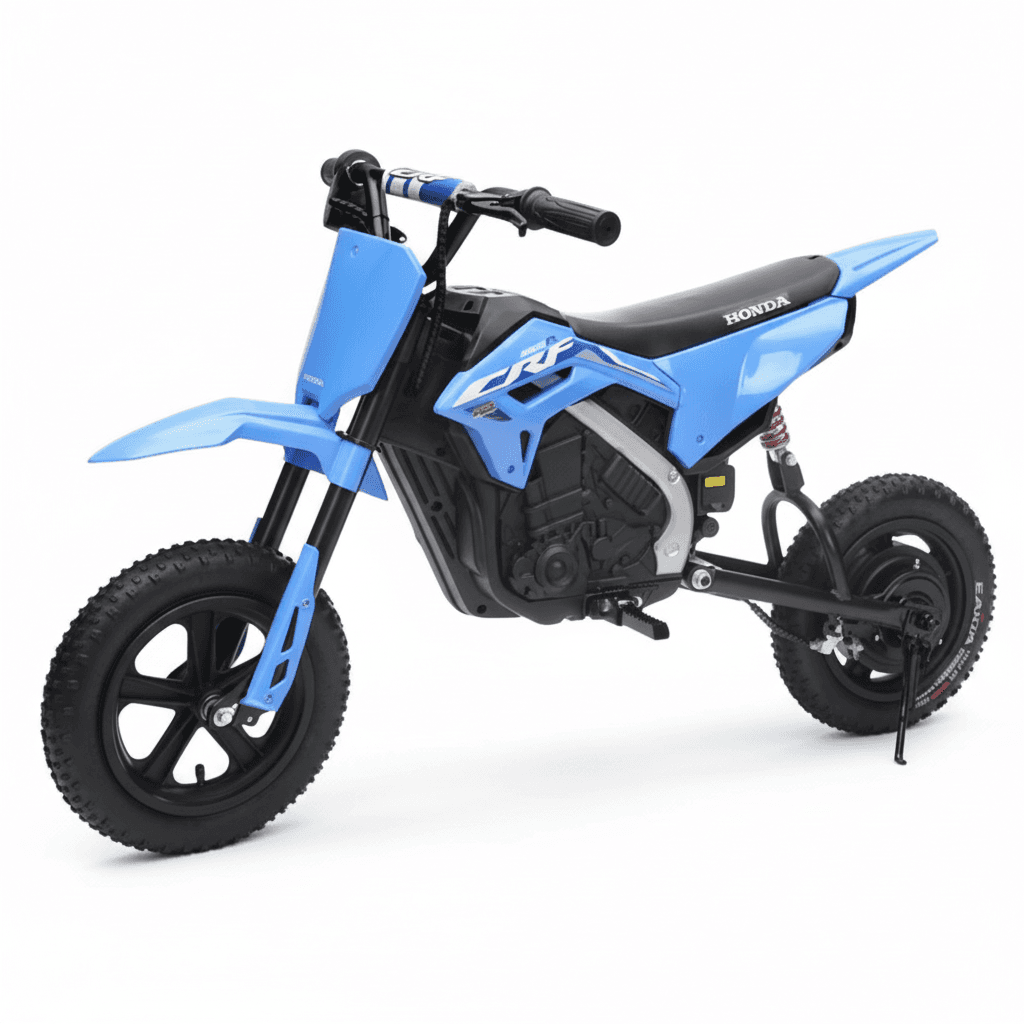 Kids Honda Electric 24V Dirt Bike Off-Road Tire Shock Absorption with Drum Brake — image 1
