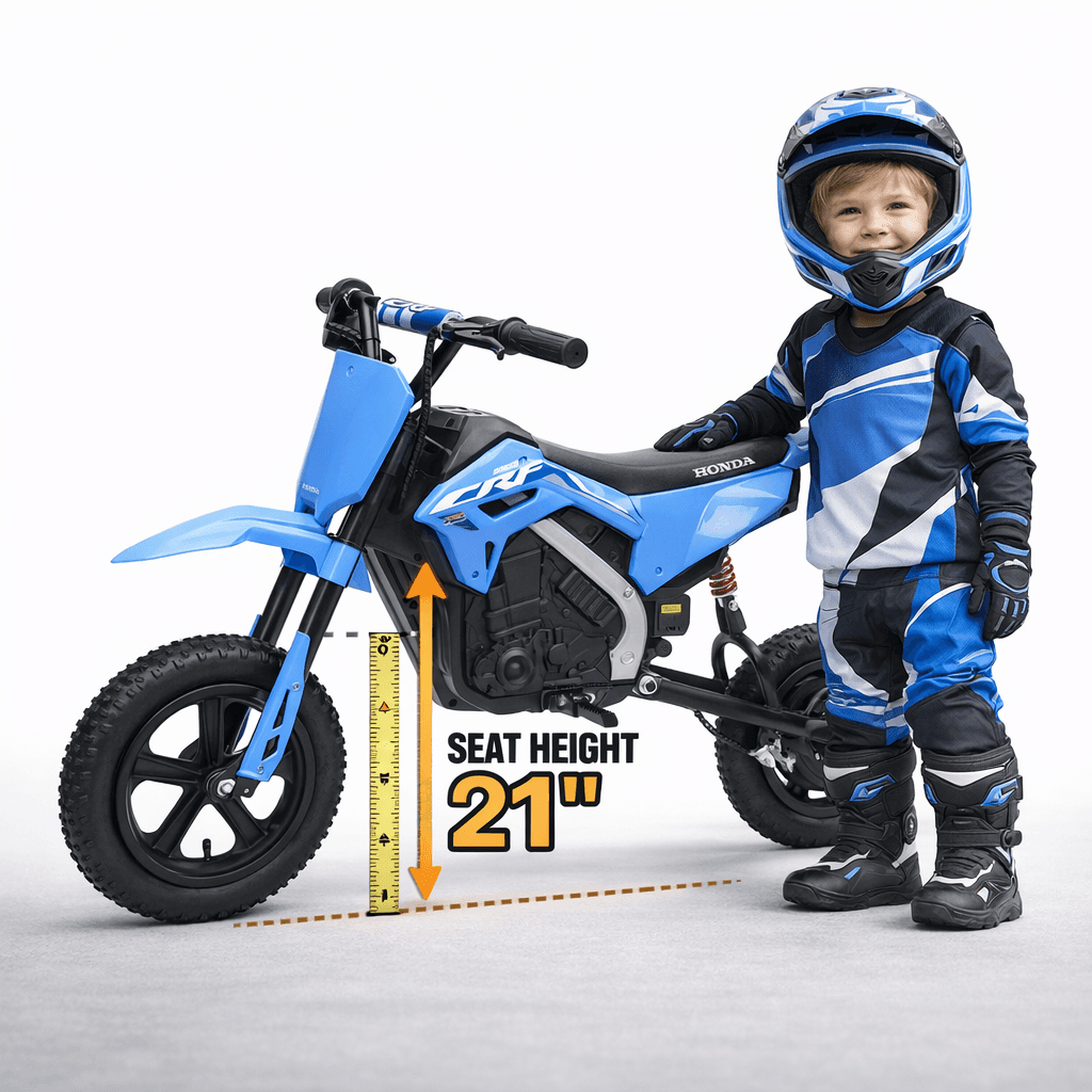 Kids Honda Electric 24V Dirt Bike Off-Road Tire Shock Absorption with Drum Brake thumbnail 3