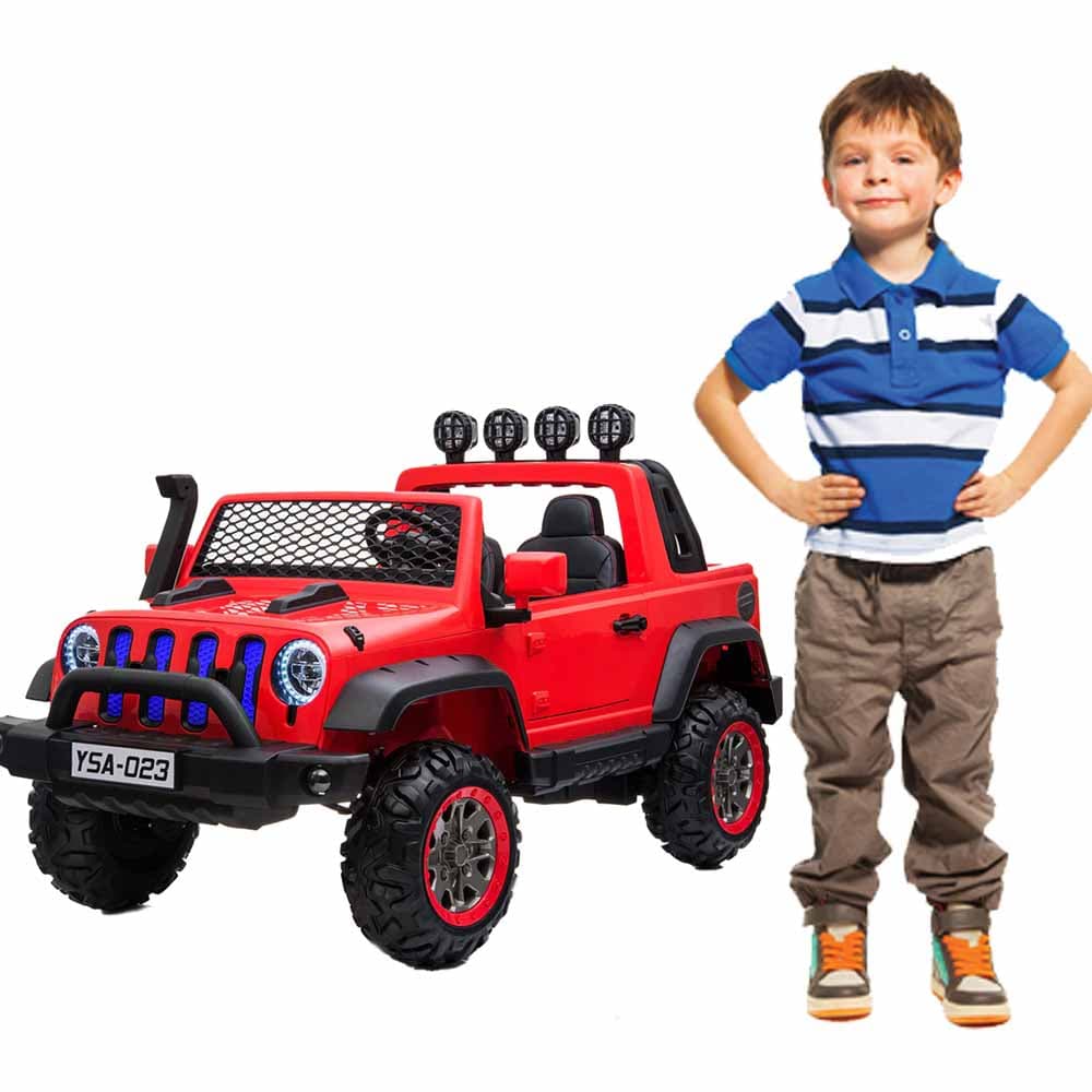 Kids Electric Ride-on Metallic Azure Jeep 12 v