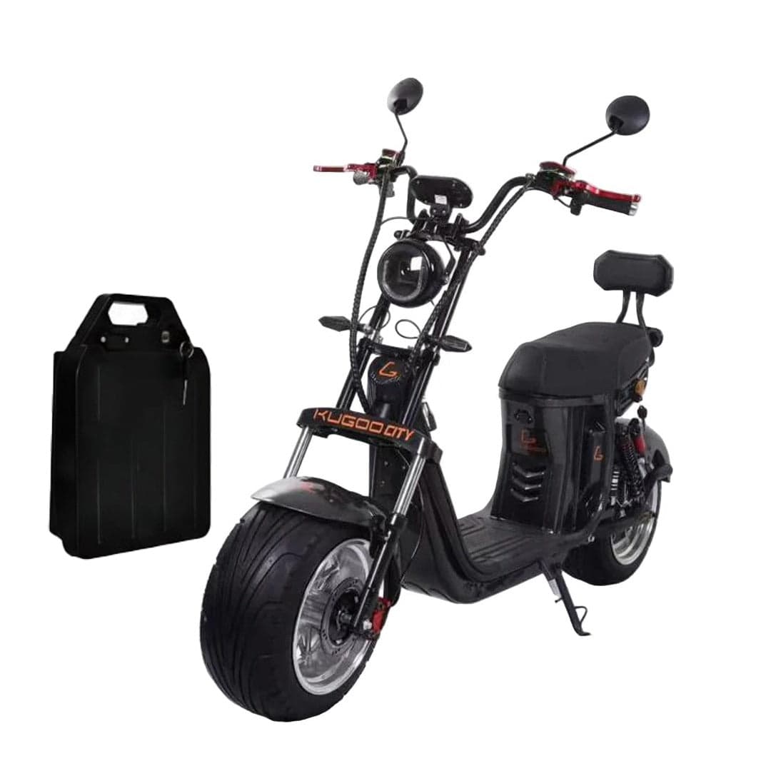 Kugoo Electric Fat Tyre Harley Scooter 3000 W Motor Power 2 Wheel off Road Scooter for Adults thumbnail 2