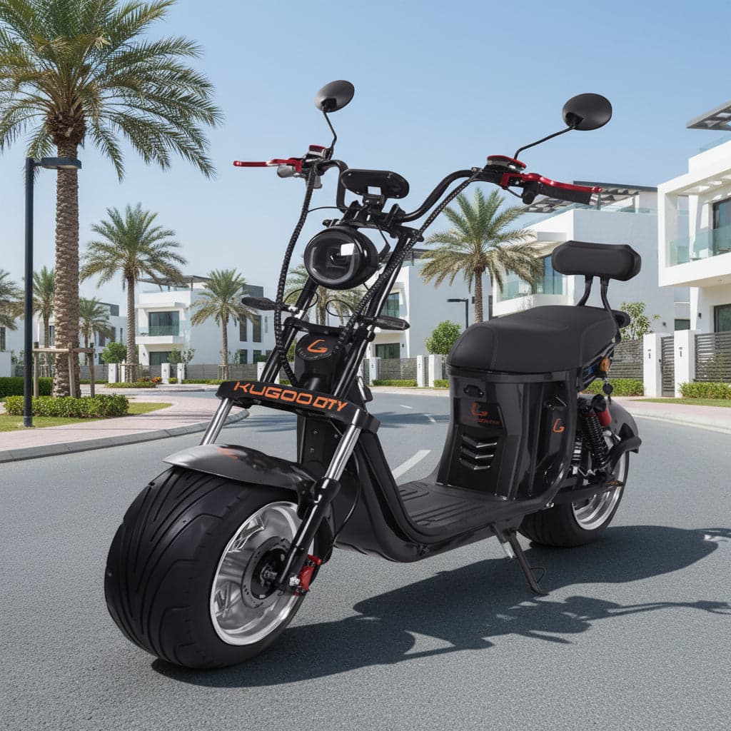 Kugoo Electric Fat Tyre Harley Scooter 3000 W Motor Power 2 Wheel off Road Scooter for Adults thumbnail 3