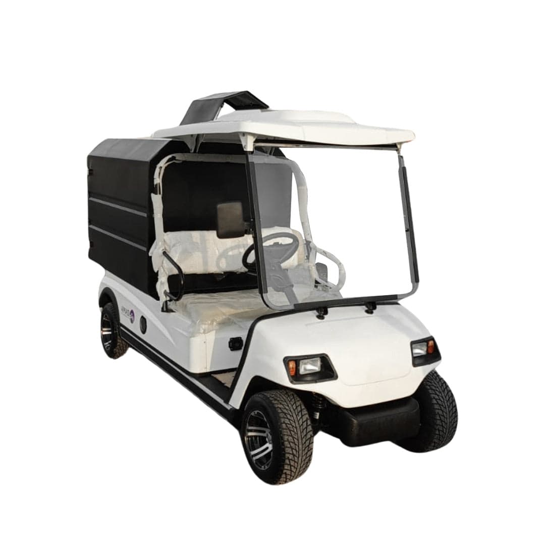 Lvt 2 Seater Golf Cart With Solid Garbage Waste Disposal Box