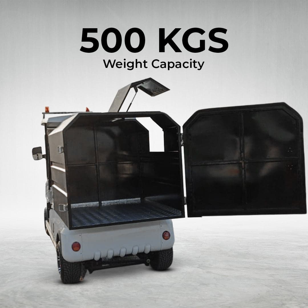 Lvt 2 Seater Golf Cart With Solid Garbage Waste Disposal Box thumbnail 3