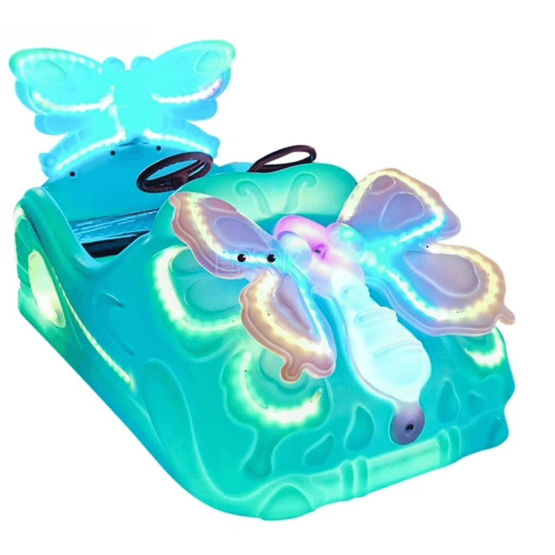 Amusement Park Cute Children Ride on Game Butterfly Kids Bumper 24 v Car thumbnail 2