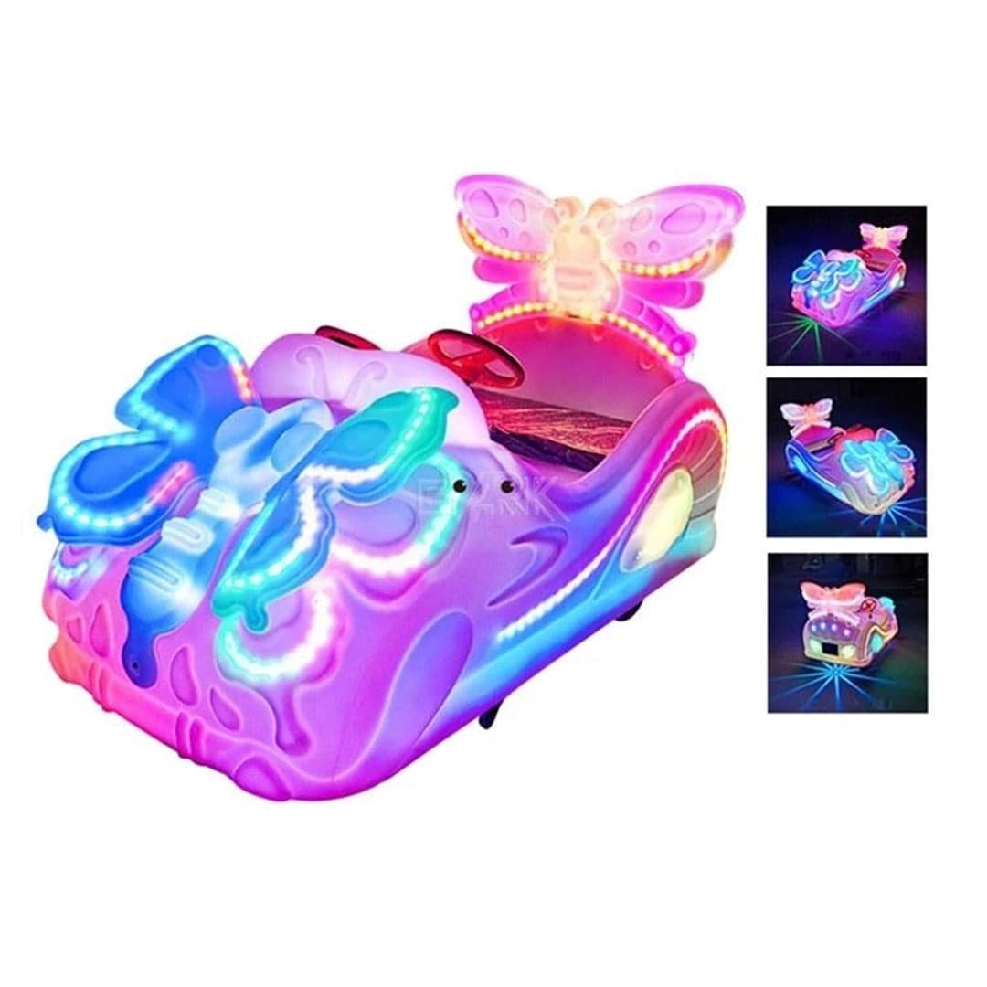Amusement Park Cute Children Ride on Game Butterfly Kids Bumper 24 v Car thumbnail 3