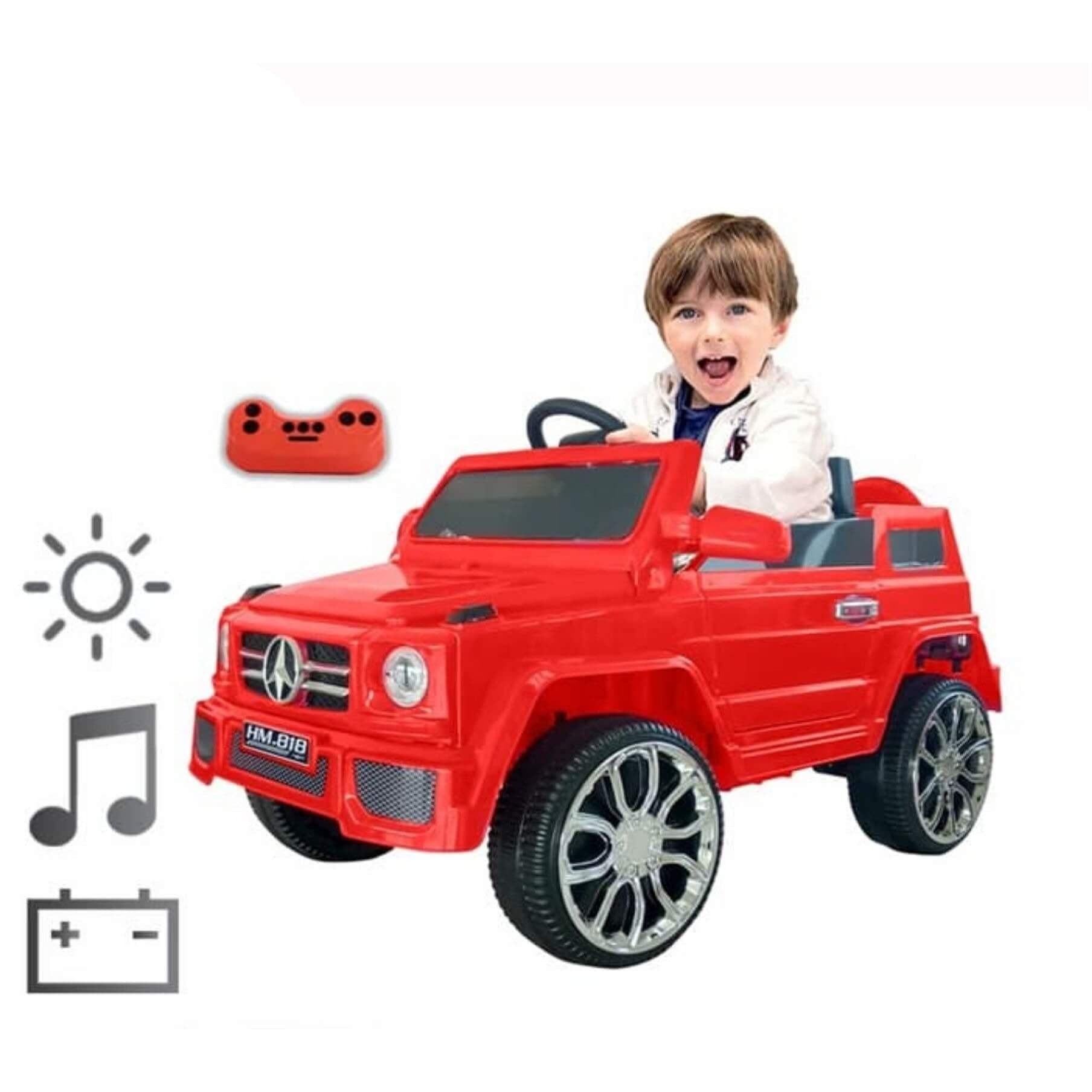 Ride on 12 v Mercedes G55 Style SUV JKids electric jeep