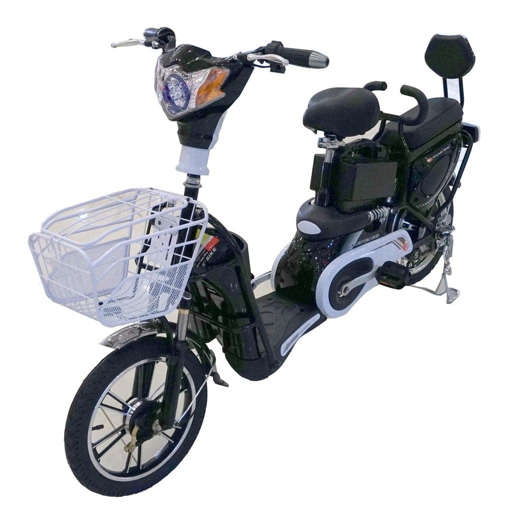 Classic 48v Grocery Scooter Electric Bike With Pedal With Extra Battery thumbnail 3