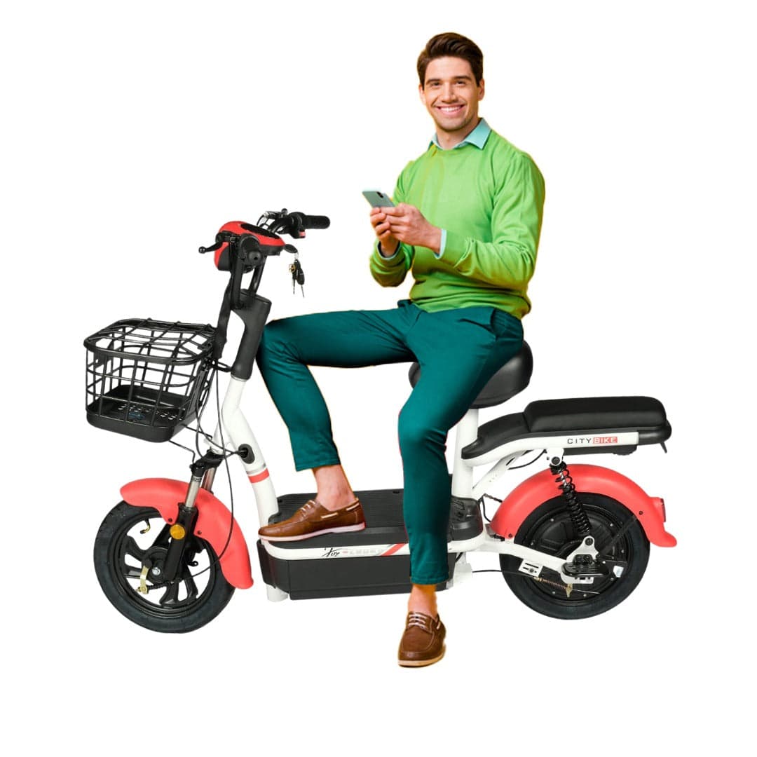 Porta 48 v Battery CX 2 Seater Electric Scooter 350W Motor Power Electric Bike with Pedal
