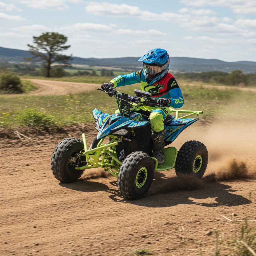 1000W Nitron 48V 13Ah Electric ATV Power off Road Quad Bike 6 Inch with Speed 55 Km/h
