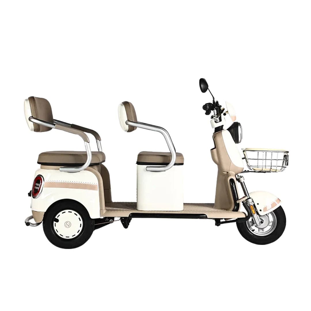 3-Wheel Electric Scooter, Tricycle With Seat and Basket Motor For Personal Use big size thumbnail 2