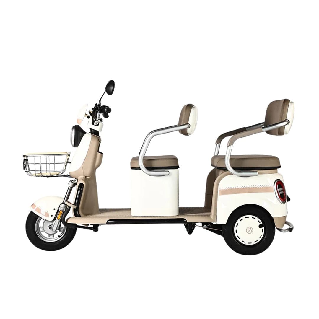 3-Wheel Electric Scooter, Tricycle With Seat and Basket Motor For Personal Use big size thumbnail 3