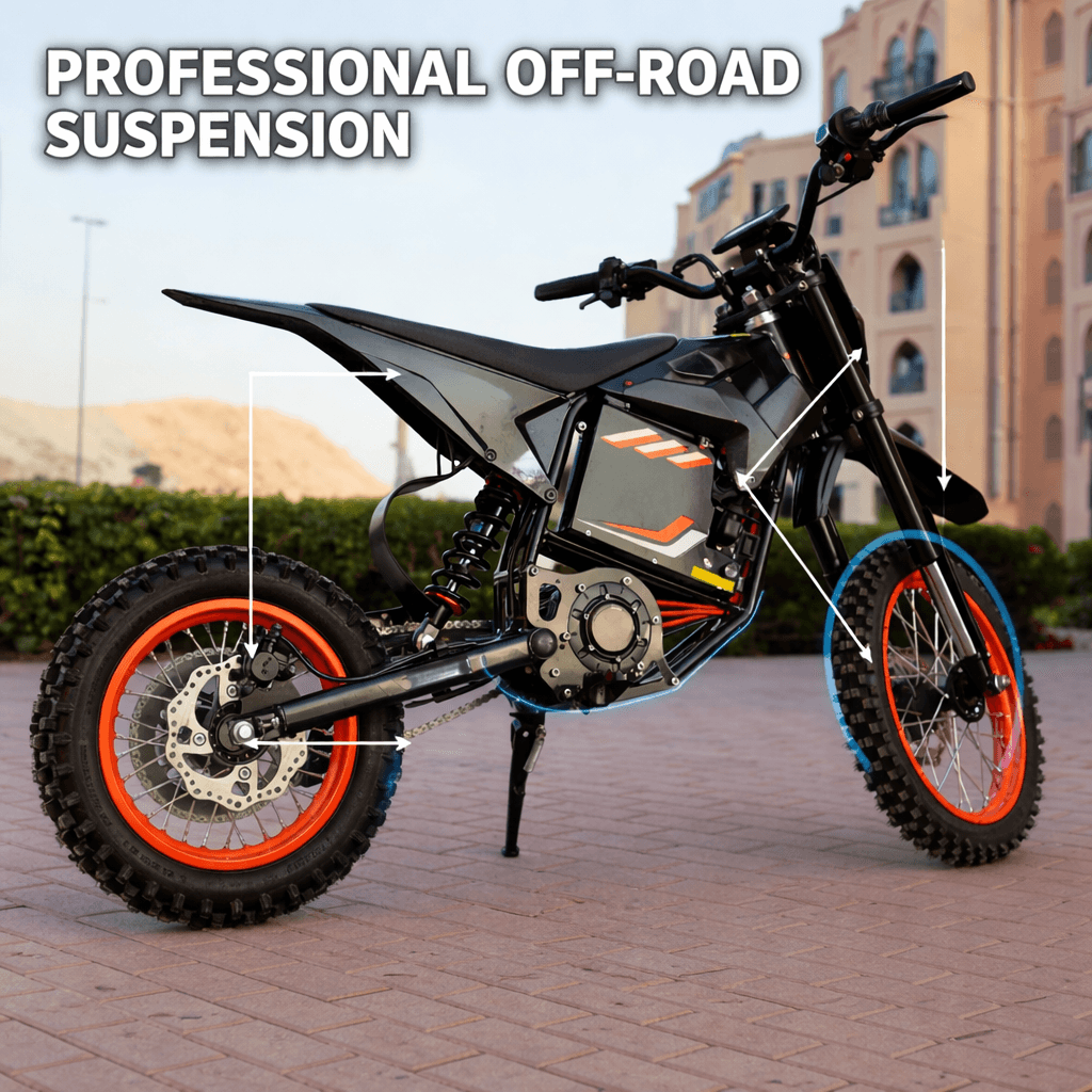 S03 Off Road 60v Electric Dirt Bike High Speed 70 kmph High-Performance Motor 3600 W thumbnail 3