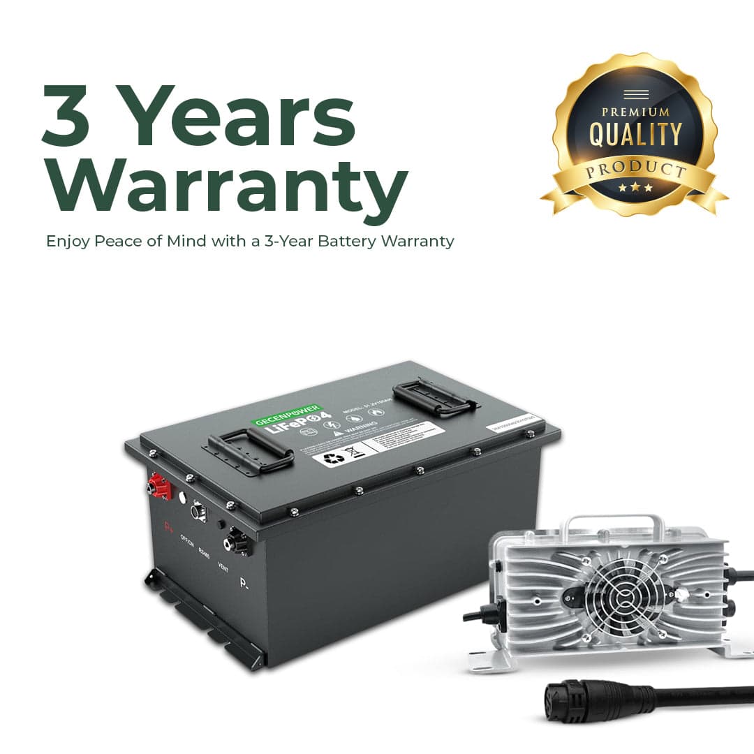 High-Performance SC Lithium Battery for Golf Carts 48V 108AH With 3-Year Warranty, Charger Included
