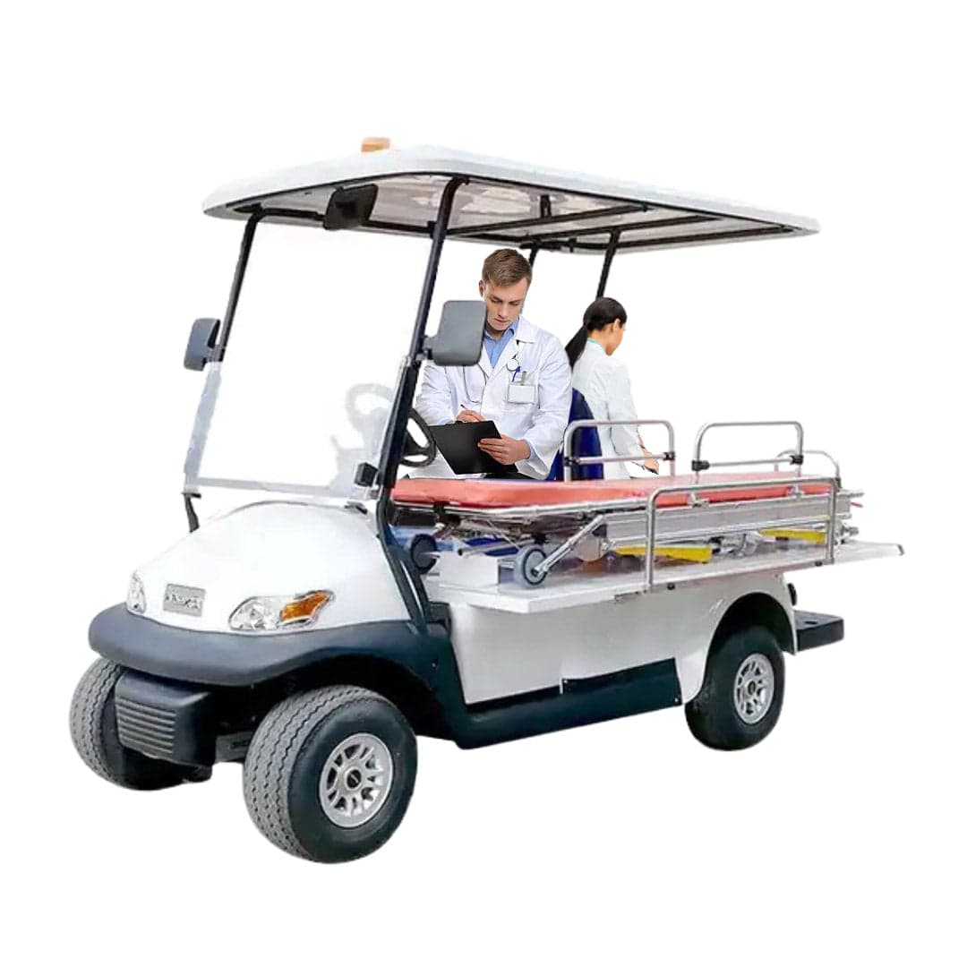 Responder 2 Sports Medical Electric Golf Car with Stretcher, Reliable Emergency Transport Vehicle thumbnail 2