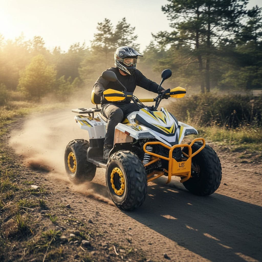 ATV Quad off Road 135 CC Thunderbird Powerwheels Bike With Reverse — image 1