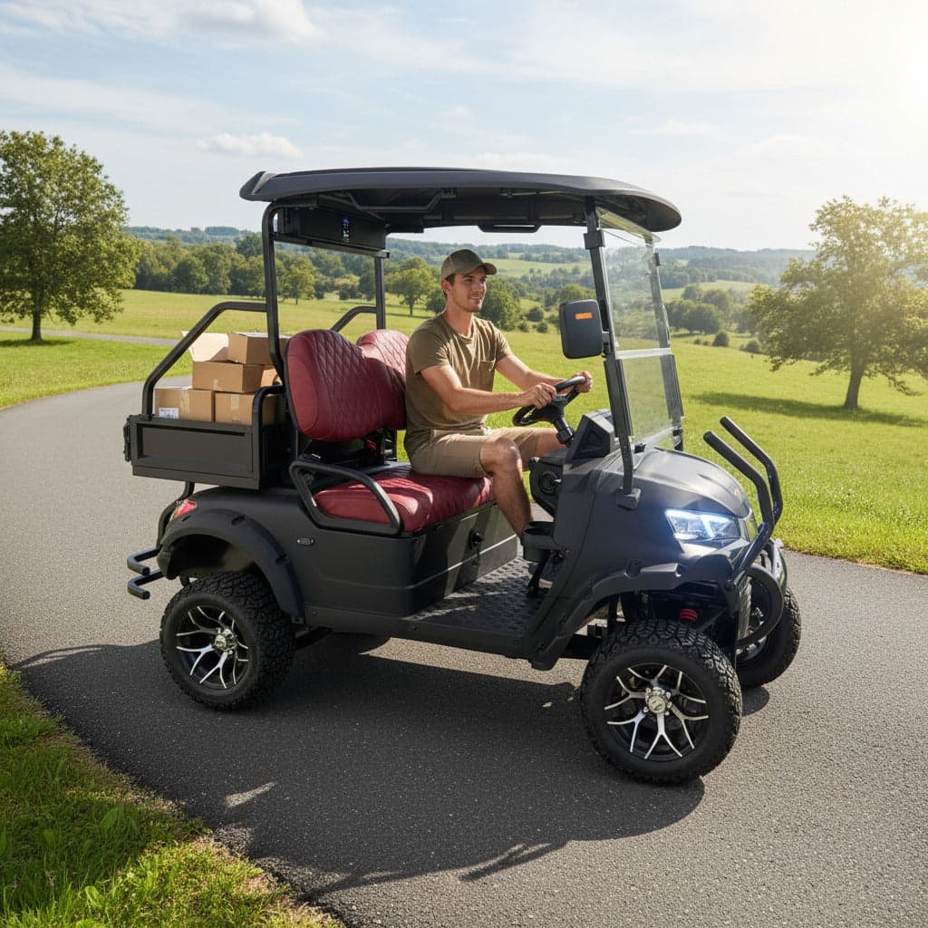 VL Lifted Premium Golf Cart 2 Seaters With Utility Box and Off Road Tyres 60 V — image 1