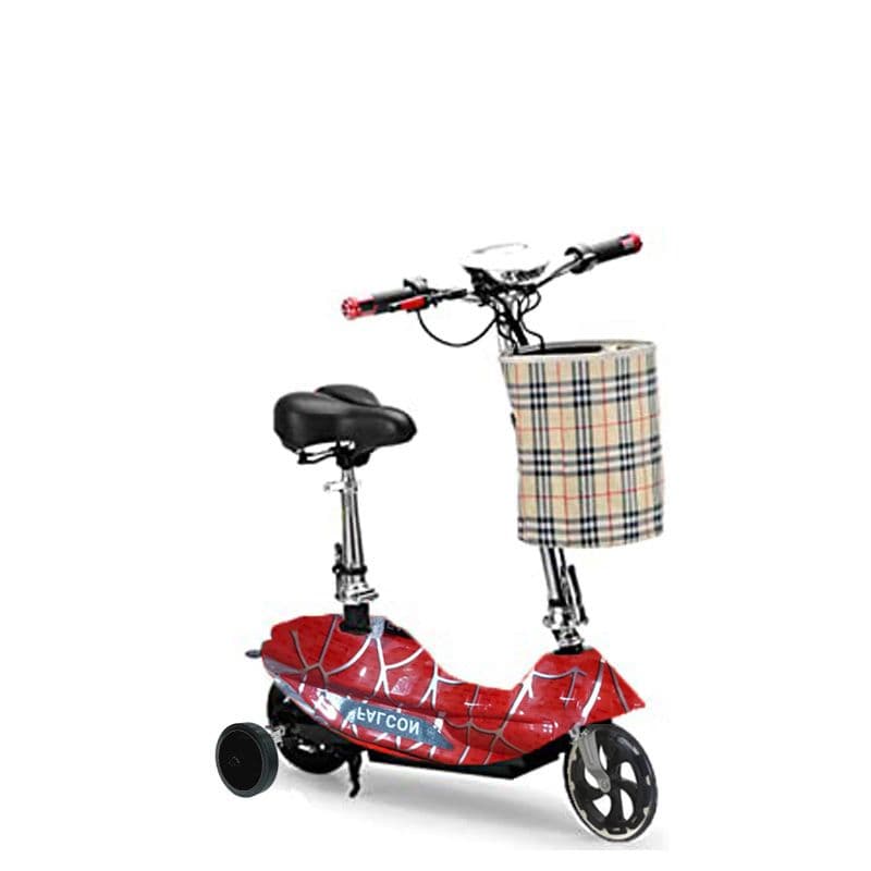 Zippy Foldable Electric Scooter With Training Wheels and Seat for Kids 24V Battery thumbnail 3