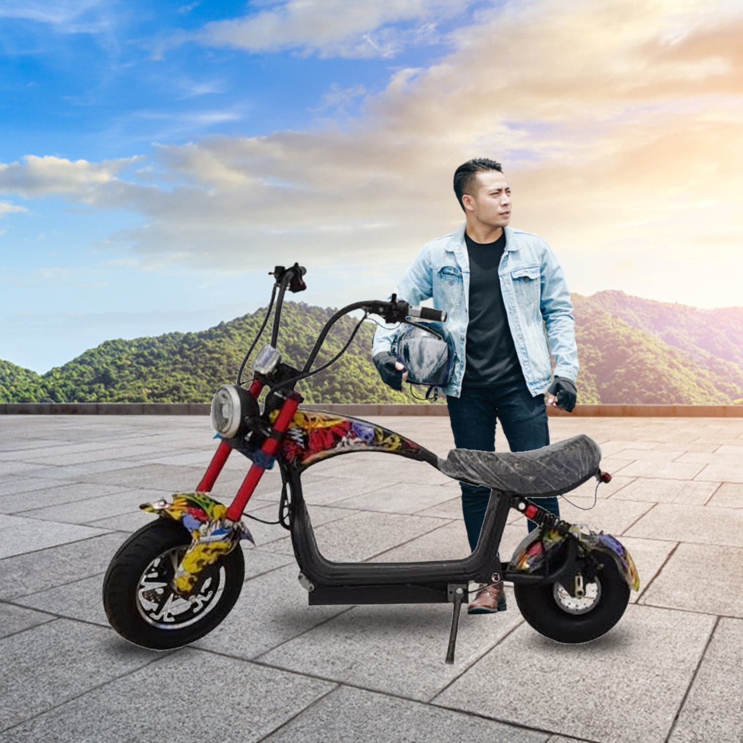 Mini Coco City Chopper 1000W Electric Scooter 48V | Adults Electric Scooter