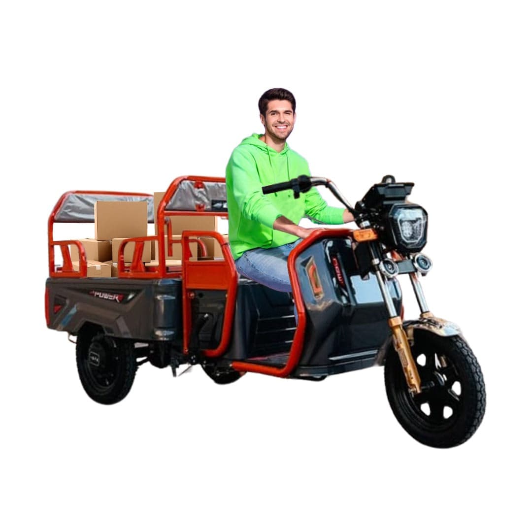 48 v Electric Passenger Cargo Hybrid Tricycle Series 2