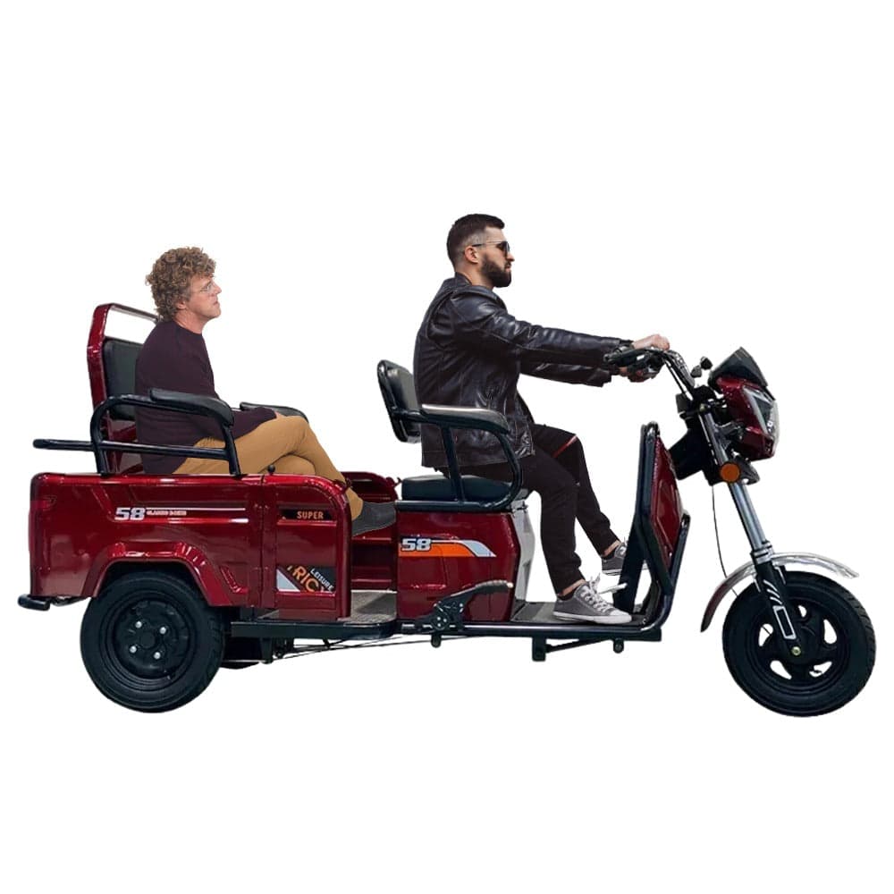 Hybrid Electric Tricycle for Cargo or 3 Passengers 48 v