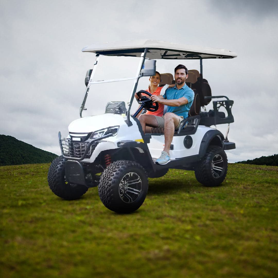 Golfzilla Lifted Electric Golf Cart 2+2 Seater Golf Buggy With off Road Tyres