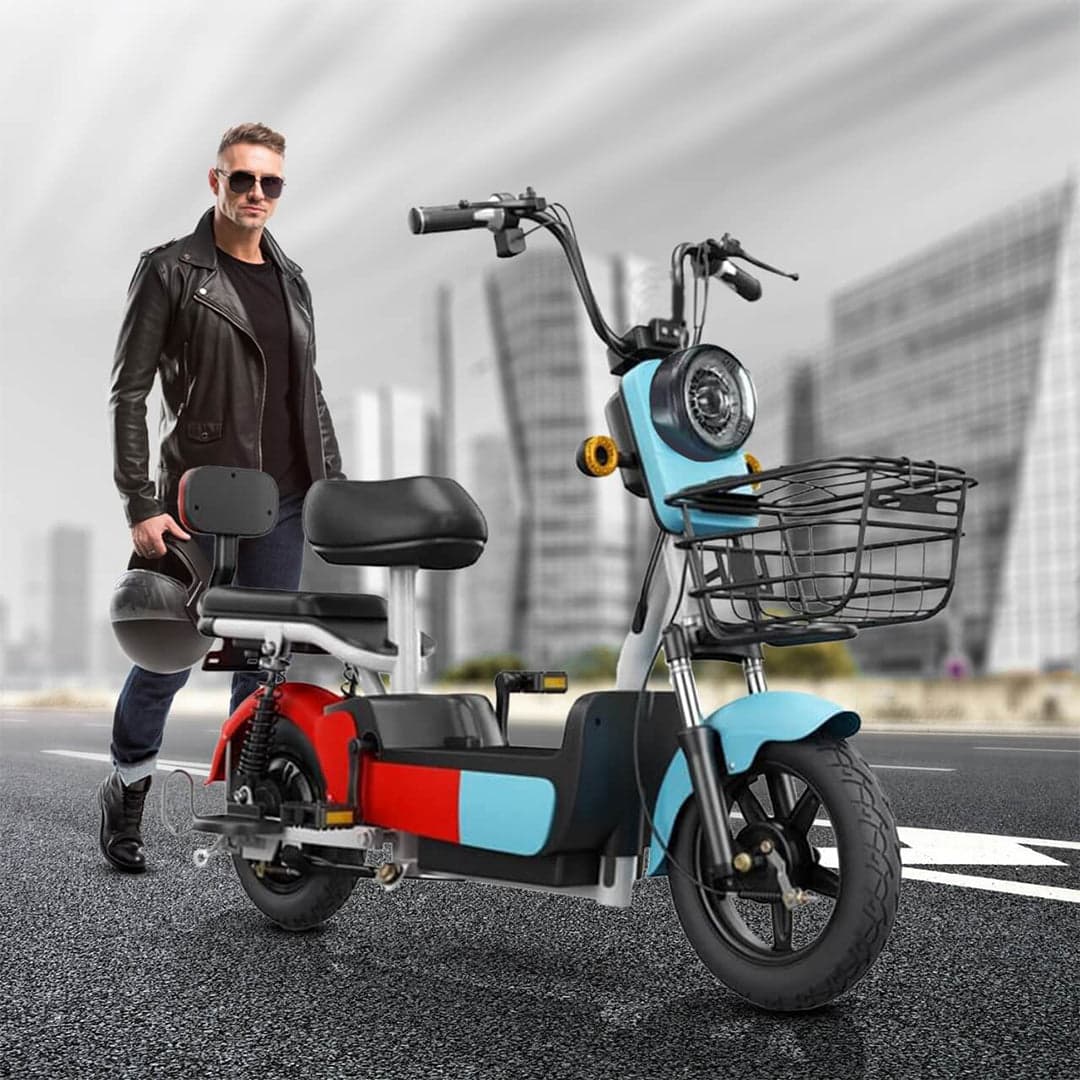 Jazz Electric 48 v Sleek Moped Scooter With Pedal Assist