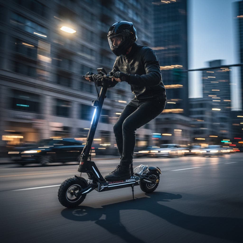 Thunder Electric Scooter Single 3500 Watts Motor Powerful Shocks 48 V Speed 90 Kmph